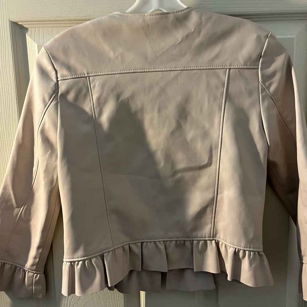 Zara Ruffle Hem Jacket - Picture 9 of 11